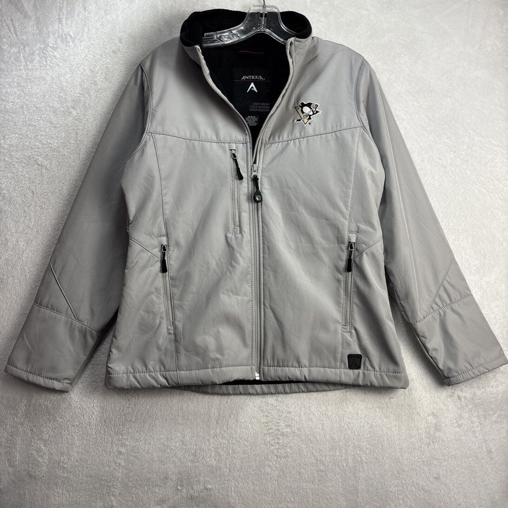 Antigua White Pittsburgh Penguins Woman's Jacket Size Medium